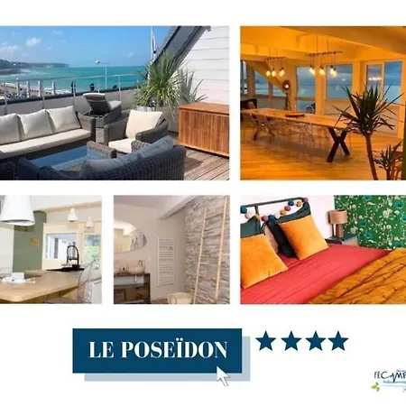 Le Poseidon, Exceptionnel Face A La Avec Spa, Terrasse, 4 Un Vrai Coup De Coeur Fecamp